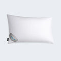 White BEDGEAR Dri-Tec pillow protector with a breathable Air-X mesh patch for superior airflow and protection.