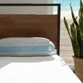 High-loft BEDGEAR Flow 3.0 Performance Pillow for side sleepers providing cooling, supportive neck alignment.
