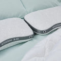 Two BEDGEAR Storm 3.0 pillows showing different loft heights and breathable mesh gussets.