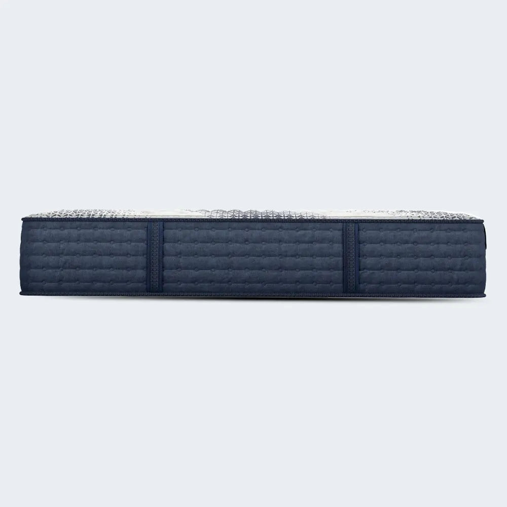 Side profile of the Serta iComfortPro Kingston 14 inch mattress showing firm support layers and durable edges.

