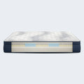 Internal cross-section of Serta iComfortPRO Dartmouth mattress showing hybrid coils and latex layers.

