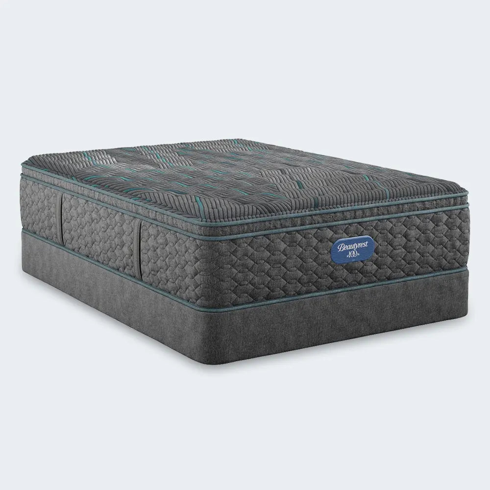 Simmons Beautyrest Level Two 14.75" Mattress and foundation set for superior support and extra height.
