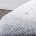 Close-up of the breathable quilted cooling cover on the Sleep Fresh 12 inch Contour Edge mattress.

