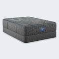 Simmons Beautyrest Level Two 14" Plush Mattress and foundation set for supportive, pressure-relieving sleep.

