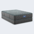 Simmons Beautyrest Core 12.5" Mattress and matching foundation set for long-lasting sleep support.
