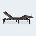 Side profile of the Malouf M455 adjustable base demonstrating simultaneous head and foot articulation for ergonomic support.
