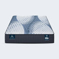 Front view of the 12 inch Serta iComfort Aveda medium mattress featuring advanced cooling technology.
