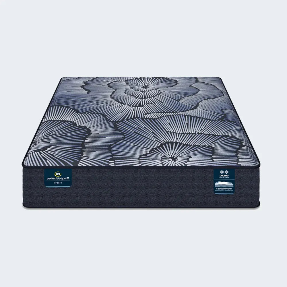 Front isolated view of the Serta Perfect Sleeper X Kendall Plush 13 Inch Mattress.
