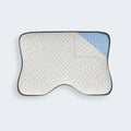 Patterned South Bay contoured shoulder pillow top view featuring a breathable quilted cover and cooling gel foam core.
