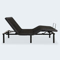 Side profile of the Baselogic Silver motorized base illustrating independent head and foot articulation for customized comfort.
