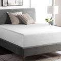 Durable Weekender mattress encasement on a platform bed for a clean and hypoallergenic sleep space.