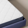Close-up of Serta Perfect Day mattress corner showing high-quality stitching and firm edge support.
