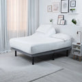White BEDGEAR Hyper-Cotton sheets on an adjustable bed for a smooth, secure fit.
