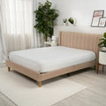 BEDGEAR iProtect mattress protector on a bed, providing breathable, moisture-wicking protection for any room.
