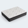 Top-down side view of the Dreamstage 2.0 Gilded Quilted 14" mattress showing the plush textured top layer designed for pressure relief and airflow.
