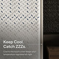Macro close-up of the Nectar Ultra cool-to-the-touch mattress cover designed for temperature regulation and breathable airflow.

