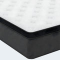 Close-up view of the Cool Caress Copper Mattress corner showing premium stitching and high-quality cooling fabric.