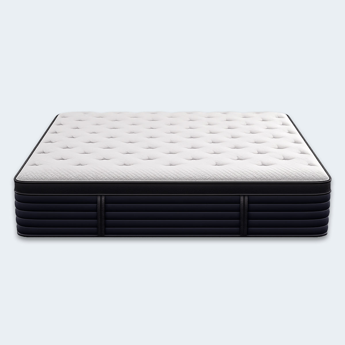 Front view of the Everest Cool Copper Hybrid Mattress with a plush 14-inch Euro top design.
