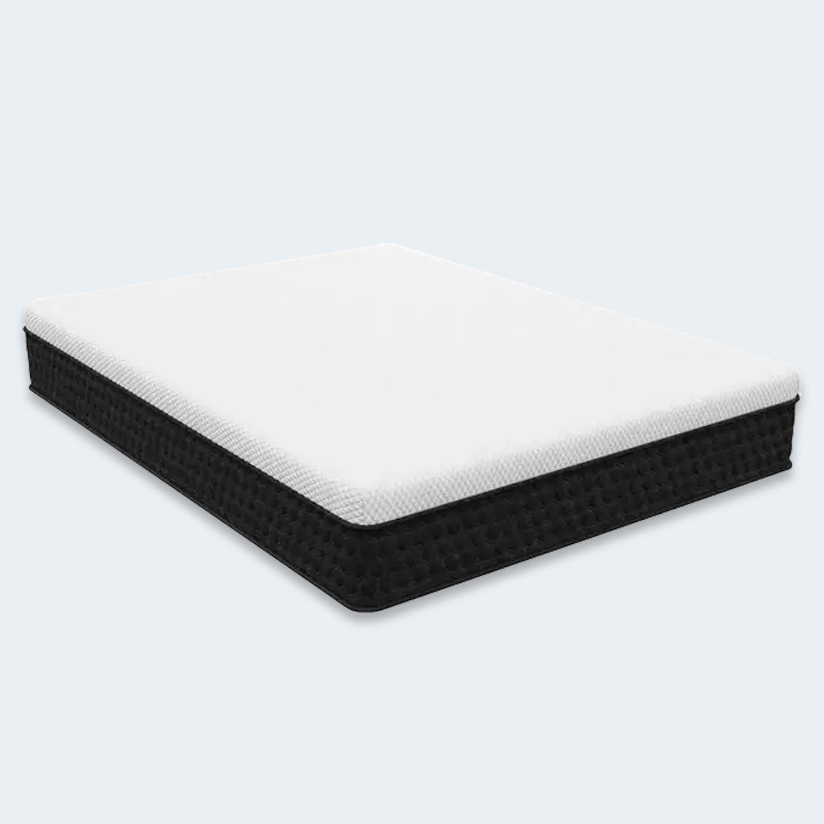 Response Copper Hybrid Mattress angled view showcasing the cool touch temperature regulating top cover.