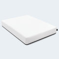 High-angle perspective of the Ease Medium Gel Memory Mattress highlighting the supportive high-density foam core.