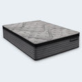 Angled view of the Graphene Cool Hybrid Mattress highlighting the 14.5 inch Euro Top and luxury quilted fabric top.