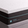 Detailed corner view of the 2.5 inch Gel Memory Foam Mattress Topper with premium diamond pattern stitching.