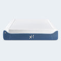 Front view of the Bedgear X1 Kids Performance Mattress highlighting the durable support core and breathable top.
