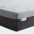 Front view of the two-tone Polaris 12" Activair Hybrid Mattress showing the modern profile and Malouf logo.