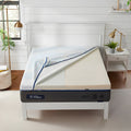 Sleeptone 12-inch hybrid mattress unzipped to reveal 1for1 adjustable internal foam cores for customized plush or firm support.
