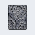 Overhead view of the floral patterned quilted surface on the Serta Lexton hybrid pillow top mattress.
