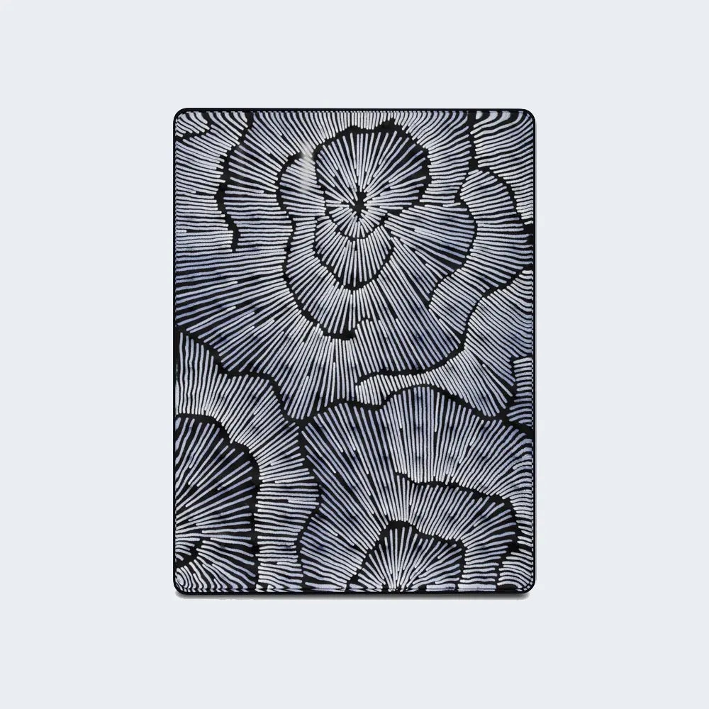 Top view of the breathable floral quilted cover on the Serta Perfect Sleeper X Knox Firm mattress.
