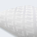  Soft, moisture-wicking Tencel cover on a Malouf Z-pattern pillow for a clean and comfortable sleep surface.