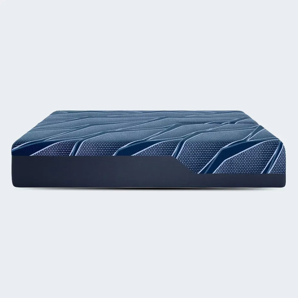 Front view of the Serta iSeries NXG 3500 firm hybrid mattress highlighting deep 13.5 inch profile.
