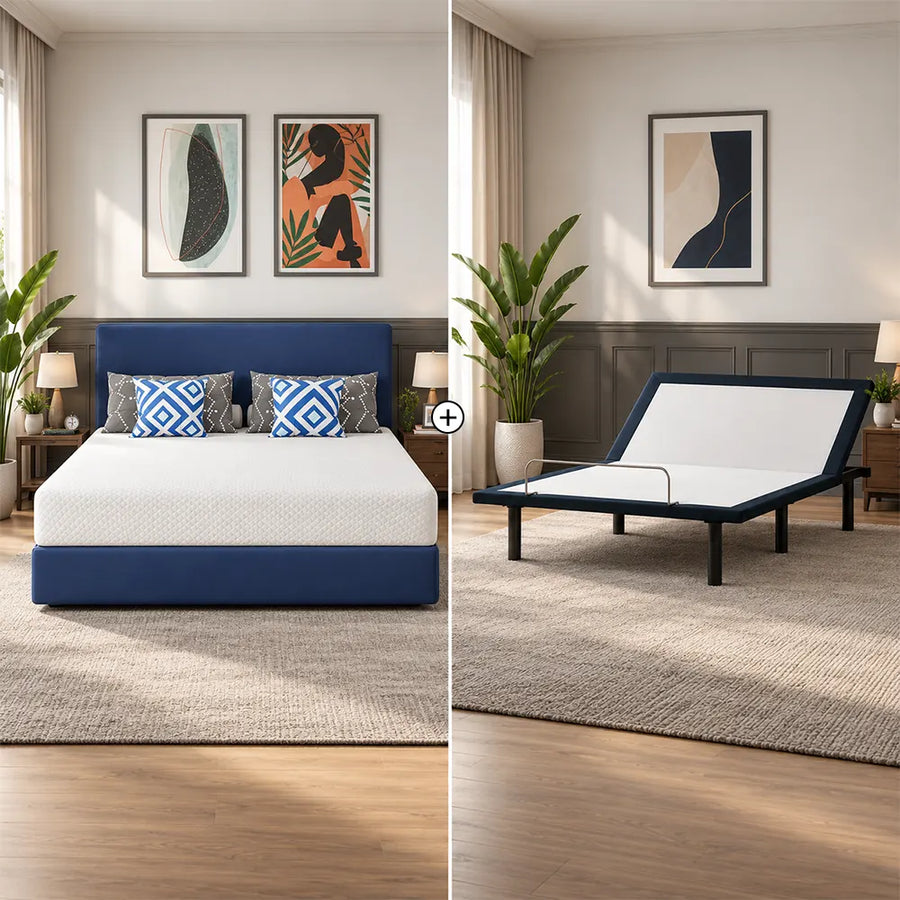 American Bedding Maya 10inch Firm & South Bay Pro s2 Adjustable Bundle by Cloudy