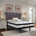 Chime 12 inch hybrid mattress by Ashley Sleep on a power base for adjustable back support.
