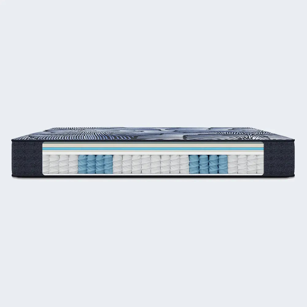 Cross-section of Serta Perfect Sleeper X Kendall Mattress showing internal coils and support foam.
