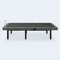 Flat view of the iDealBed Smart 4iT custom adjustable bed foundation showing its low-profile design and sturdy support legs.

