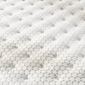 Close-up of the geometric quilted surface on a Serta iComfortPRO Chelsea 12 inch medium mattress.
