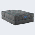 Simmons Beautyrest extra firm 13.25 inch mattress with a matching foundation for long-lasting support.
