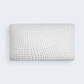Close-up of the quilted grid pattern on the South Bay bamboo charcoal memory foam pillow's breathable cover.
