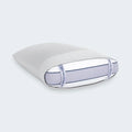 BEDGEAR cooling pillow with grey Ver-Tex pillowcase showing breathable airflow mesh technology.
