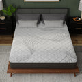 Overhead view of the South Bay Essentials mattress sleep surface highlighting the breathable diamond-quilted comfort cover.
