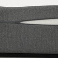 Close-up detail of the South Bay Daisy mattress cover showing the high-quality textured fabric and the functional zipper for a removable cover.
