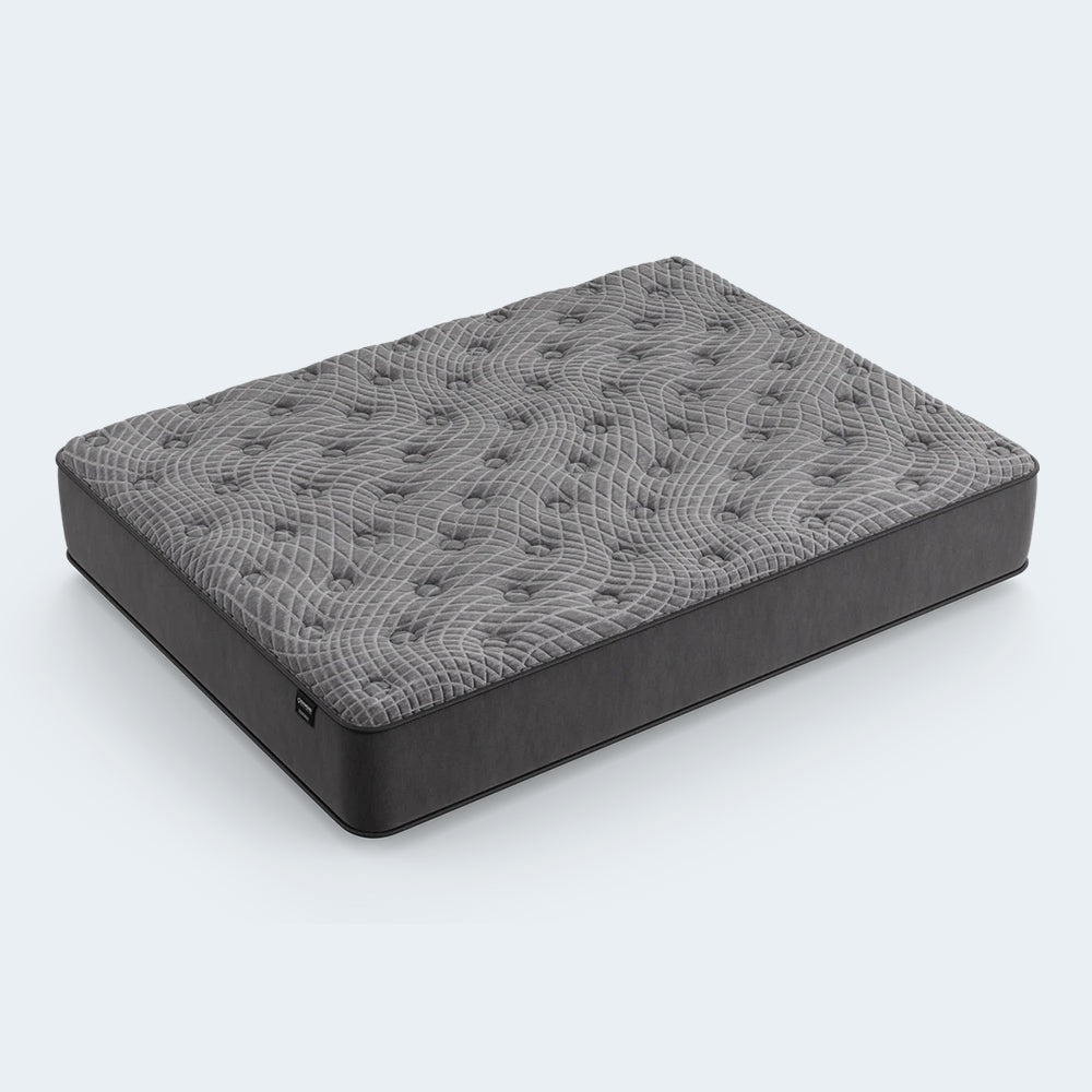 Top-down angle of the Diamond Mattress Dreamstage 2.0 12-inch mattress showing the premium quilted pattern and cooling fabric design.

