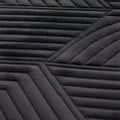 Extreme close-up of the Ice Cloud 13" ActivAir Hybrid Mattress wavy black fabric designed for moisture management.