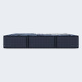 Side profile of the 14.25-inch Serta Perfect Sleeper X Max Medium Hybrid Mattress with durable grey sides.
