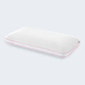 Breathable cooling memory foam pillow featuring a soft removable cover for temperature regulation.
