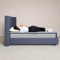 Proper spinal alignment for side sleepers on the Serta Perfect Day 10 inch medium mattress.
