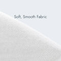Soft and breathable fabric of the Malouf Encase 360 mattress protector for a noiseless sleep surface.
