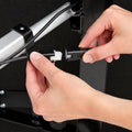 Close-up of the easy-to-connect motor cables for the Weekender 50 Series adjustable power base by Malouf.
